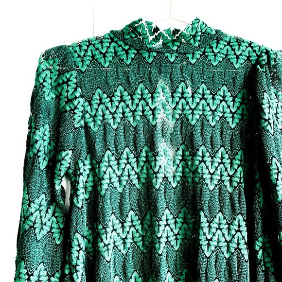 free people long sleeve boho dress w/flare sleeves - Picture 6 of 10